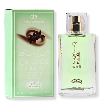 Al Rehab Choco Musk Pistachio Eau de Parfum Spray 50ML (1.7 OZ) | Nutty, Creamy & Deliciously Addictive